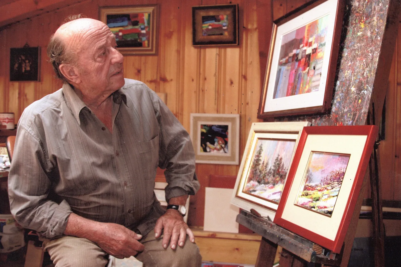 Bernard Lacroix, fondateur du musée de Fessy